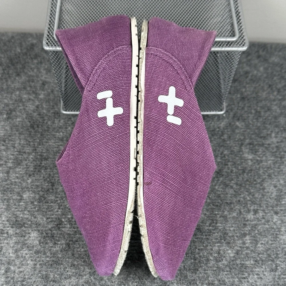 Otz Cork Lite Purple Linen Slip On Comfort Shoes EU 37 Women's 7 Boho